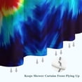 thumbnail image 6 of Colorful Tie Dye Flowe Shower Curtain 36"x72" ,Bathroom Decorative Shower Curtains Set with 12 Hooks,Modern Waterproof Washable Shower Curtain, 6 of 6
