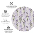 thumbnail image 3 of Yiaed Lavender Flowers Print Leather Coasters for Drinks - Cup Coasters Coffee Table Kitchen Table Bar, Home & Office Gifts Handmade Drink Coasters-Round Shape, 3 of 6