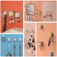 thumbnail image 4 of Gancho de plástico para ropa de pared, llaves, sombreros, ganchos para gatos, decoraciones para colgar en la pared, decoración del hogar de dibujos animados lindos y creativos, ganchos de pared MFZFUKR CPB-DE-WX511-2, 4 of 5