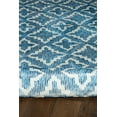 thumbnail image 2 of Motif Printed Faux Rabbit Linear Blue & White 3 ft. x 5 ft. Accent Rug, 2 of 6