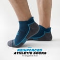 thumbnail image 6 of Lohol Mens Ankle Running Socks, Athletic Cushioned Low Cut Moisture Wicking Cotton Short Sports Socks, 6 Pairs, 6 of 9