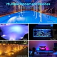 thumbnail image 4 of Submersible Led Light, 4 Pack Waterproof Led Lights With Remote Control Rgb Color Changing Pond Lighting Decoration For Vase Base, Swimming Pool, 4 of 5