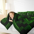thumbnail image 5 of Feelyou Pixelate Miner Game Bedding Comforter Set, Check Video Games Twin Comforter Sets, Gamepad Camo Black Green Reversible Bedding Set, Breathable Home Decor, 2-Piece, 5 of 9
