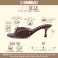 thumbnail image 3 of Cushionaire Belle Kitten Heels for Women with Buckle Accent, Comfortable Mule Dressy Womens Sandals, 3 of 19