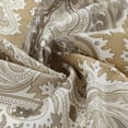 thumbnail image 3 of Palermo Khaki Classic Polyester Waterproof Fabric Paisley Shower Curtain,Printed Decorative Taupe Bathroom Curtains,72" W x Extra 84" L, 3 of 6
