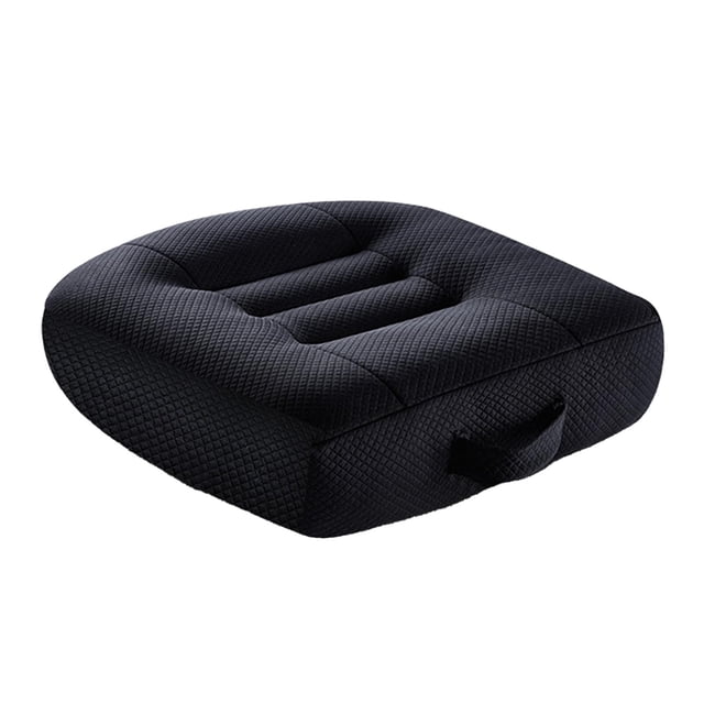 Cojín elevador para asiento de coche, universal, para aumentar la altura del asiento del automóvil Negro medio