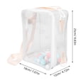thumbnail image 2 of HAMPPLIES PVC Clear Display Case for Plush Dolls Versatile Crossbody Carrying Storage Bag, 2 of 7