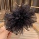 thumbnail image 1 of Elegante horquilla de alta gama con forma de tiburón y pinza para el pelo de plumas negras grandes para mujer, 1 of 6