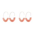 thumbnail image 3 of Minnieouse 1 par de aretes en forma de U con estampado de leopardo, adornos elegantes para niñas adolescentes Rosa 2piezas Minnieouse CBP234282, 3 of 6
