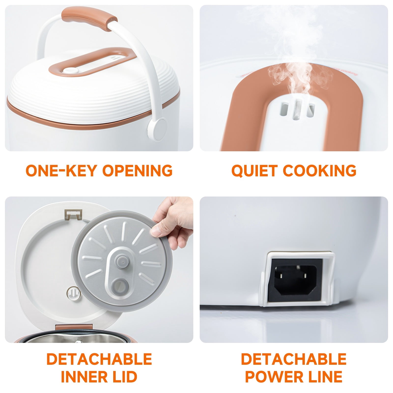 Mini Rice Cooker, Brown