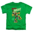 thumbnail image 2 of Transformers Christmas Merry And Bright Bumblebee Kids T Shirt (2) for Toddler Boys and Girls, Kelly Green, 2 of 4