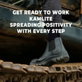 thumbnail image 3 of KAM-LITE Mens Work Boots,Slip On Steel Toe Chelsea Safety Boots,Waterproof Puncture-Resistant,Durable Comfortable Breathable Non Slip for Construction Industrial, 3 of 7