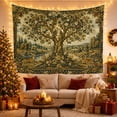 thumbnail image 3 of Resting Deer Beside a Winding River, Peaceful Vintage Art for Nature Lovers, Woodland Wall Art, Housewarming Gift, Tapestry Wall Hanging for Bedroom and Living Room, 3 of 7