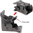 thumbnail image 6 of 1*90 Degree Self-Locking Black Folding Hinge Clearance! Folding Brackets Lock Extension Support Bracket Foldable Hinges with Screws for Table Bed Leg Feet, 6 of 7