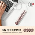 thumbnail image 7 of SEIHAI Rechargeable Women's Hair Remover for Face & Upper Lip & Chin, Painless/ Slim Shape for Portability with 4x Replacement Heads(Pink), 7 of 7