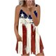 thumbnail image 2 of ICHUANYI Clearance Women's Fashion Sexy Vintage V Neck Sleeveless Printing Chain Beach Party Dresses(Navy, M) Ichaunyi WER2023081203844, 2 of 5