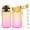 Yellow Pink, variant on Oldley Kids Water Bottle 12 oz with Straw & Chug Lid, Tritan, Motivational