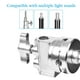 thumbnail image 2 of Grip Head Selens Heavy Duty de 6 x 9 x 17 cm con soporte de 4 a 16 mm, plateado, 2 of 7