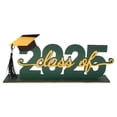 thumbnail image 2 of HUASHENG Black And Gold Graduation Decorations Class Of 2025 Congrats Grad Wooden Table Centerpieces Graduation Table Decorations 2025 Sign Graduation Photo Prop For Graduation, 2 of 5
