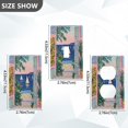 thumbnail image 7 of Yayeee Duplex Wall Plate 1-Gang 4.5"x2.7" Home Receptacle Light Switch Decorative Outlet Cover, Colorful Seaside, 7 of 7
