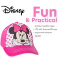 thumbnail image 3 of Gorra de béisbol Disney para niñas pequeñas, paquete de 2 unidades, Minnie Mouse 2-4T, 3 of 7