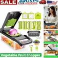 thumbnail image 4 of 14 In 1 Fruit Vegetable Slicer Cutter Food Onion Veggie Dicer Chopper Kitchen, 4 of 6