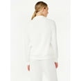 thumbnail image 5 of Scoop Women's and Women’s Plus Ultimate ScubaKnit Funnel Neck Sweatshirt, Sizes XS-4X, 5 of 5
