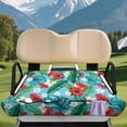 thumbnail image 3 of Yuyamidu Tropical Hibiscus Golf Cart Seat Covers Palm Leaves Golfcart Seat Cover with Pockets Universal Golf Cart Seat Towel Blanket Club Car Cushion Covers Accessories, 3 of 7