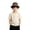 Coffee, variant on Kids Fedora Hat Boys Straw Sun Hat, Summer Beach Jazz Cap with Stripe Band, Lightweight Dress Up Accessory for Toddler Boys (Ages 3-7)