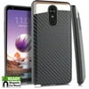 MUNDAZE Carbon Fiber Design Magnetic Ready Case For LG Stylo 4 Plus Phone