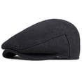 thumbnail image 3 of SikaFu Cap Hat Men Thick Warm Winter Wool Hat Solid Ivy Newsboy Flat Cap Male Artist Painter Beret Hat High Quality Beret Cap, 3 of 6