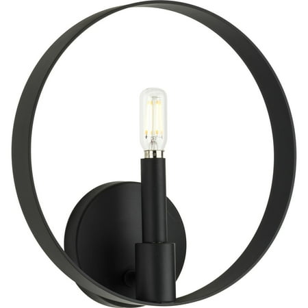 

Breckenridge Collection One-Light Matte Black Rustic Farmhouse Wall Bracket
