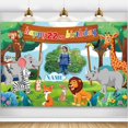 thumbnail image 1 of Banner decorativo para fiesta de cumpleaños AUBAO Wild Jungle Safari, 1 of 7