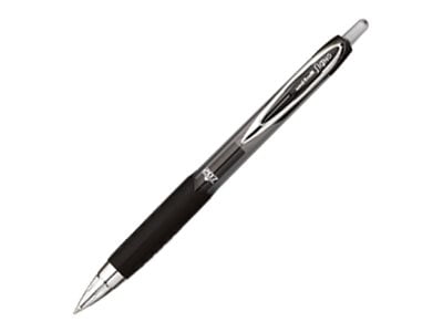 Uni-ball Signo 207 RT - Rollerball pen - black - pigment gel ink - 0.38 mm - ultra micro - retractable (pack of 4)
