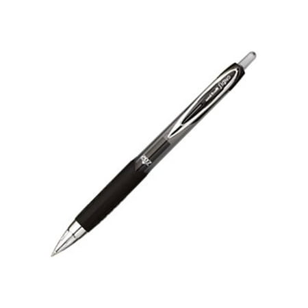 Uni-ball Signo 207 RT - Rollerball pen - black - pigment gel ink - 0.38 mm - ultra micro - retractable (pack of 4)