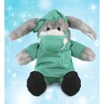 thumbnail image 6 of DolliBu Sitting Grey Donkey Doctor Plush Toy - Super Soft Donkey Doctor Stuffed Animal Dress Up with Cute Scrub Uniform and Cap Outfit - Fluffy Doctor Toy Plush Gift - 9 Inches, 6 of 7