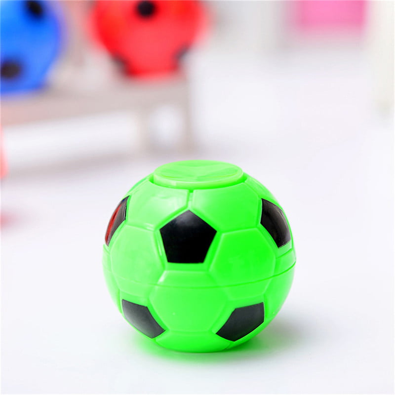 Plastic Football Soccor  Finger Spinner Hand Desk Gyro Focus Toy Gift LU L HKBE 