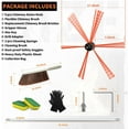 thumbnail image 7 of 30 Feet Chimney Sweep Kit Chimney Brush, Chimney Cleaning Kit and Rotary Chimney Cleaning System, Fireplace Brush Tool with 9 Nylon Flexible Rods, 7 of 7
