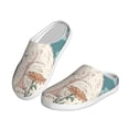 thumbnail image 2 of Lsque Celestial Cat And Flowers Pattern Womens Comfort Cotton on Scuff With Memory Foam and Anti-skid Sole Slipper-44/45, 2 of 7