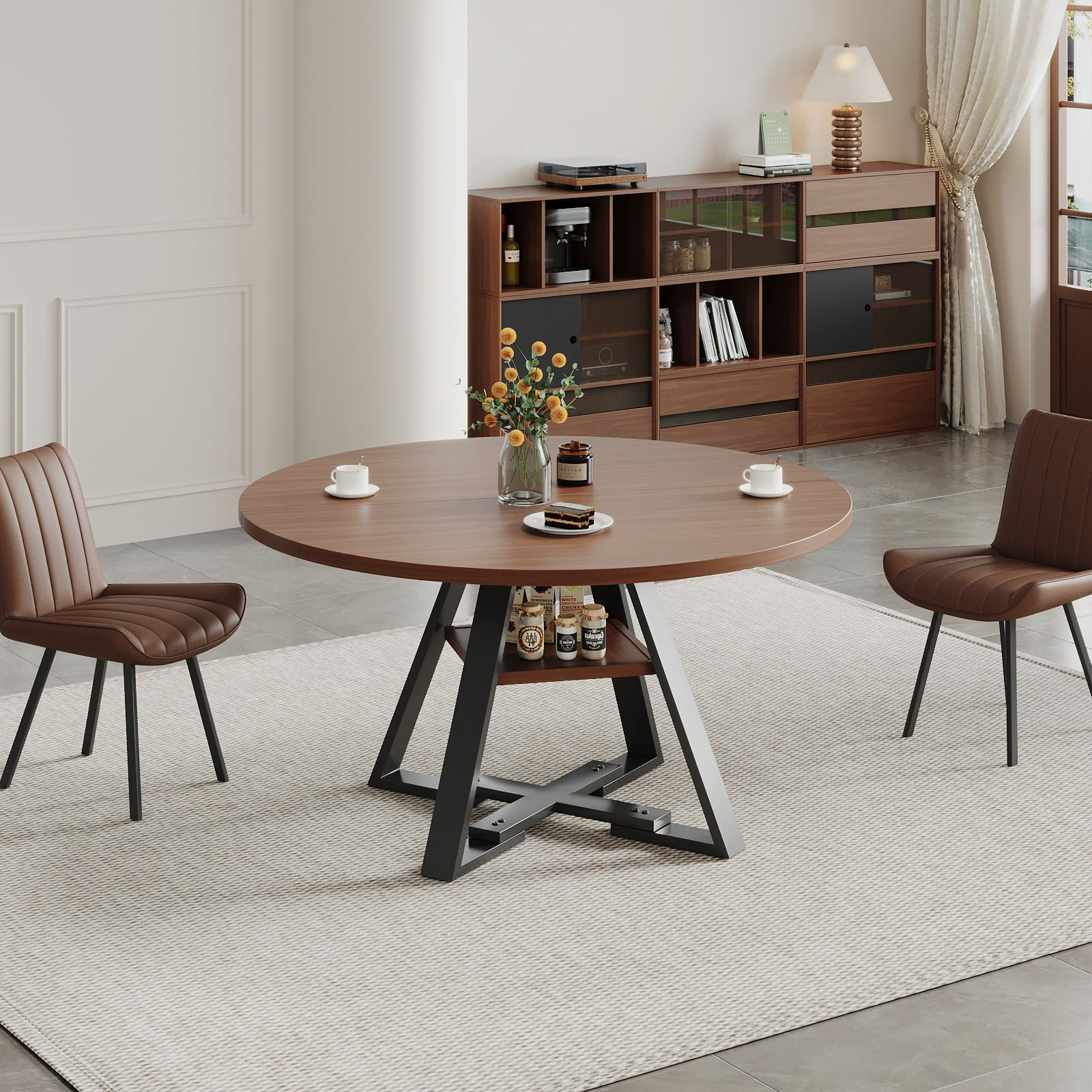 Round Dining Table Boxwood 115cm