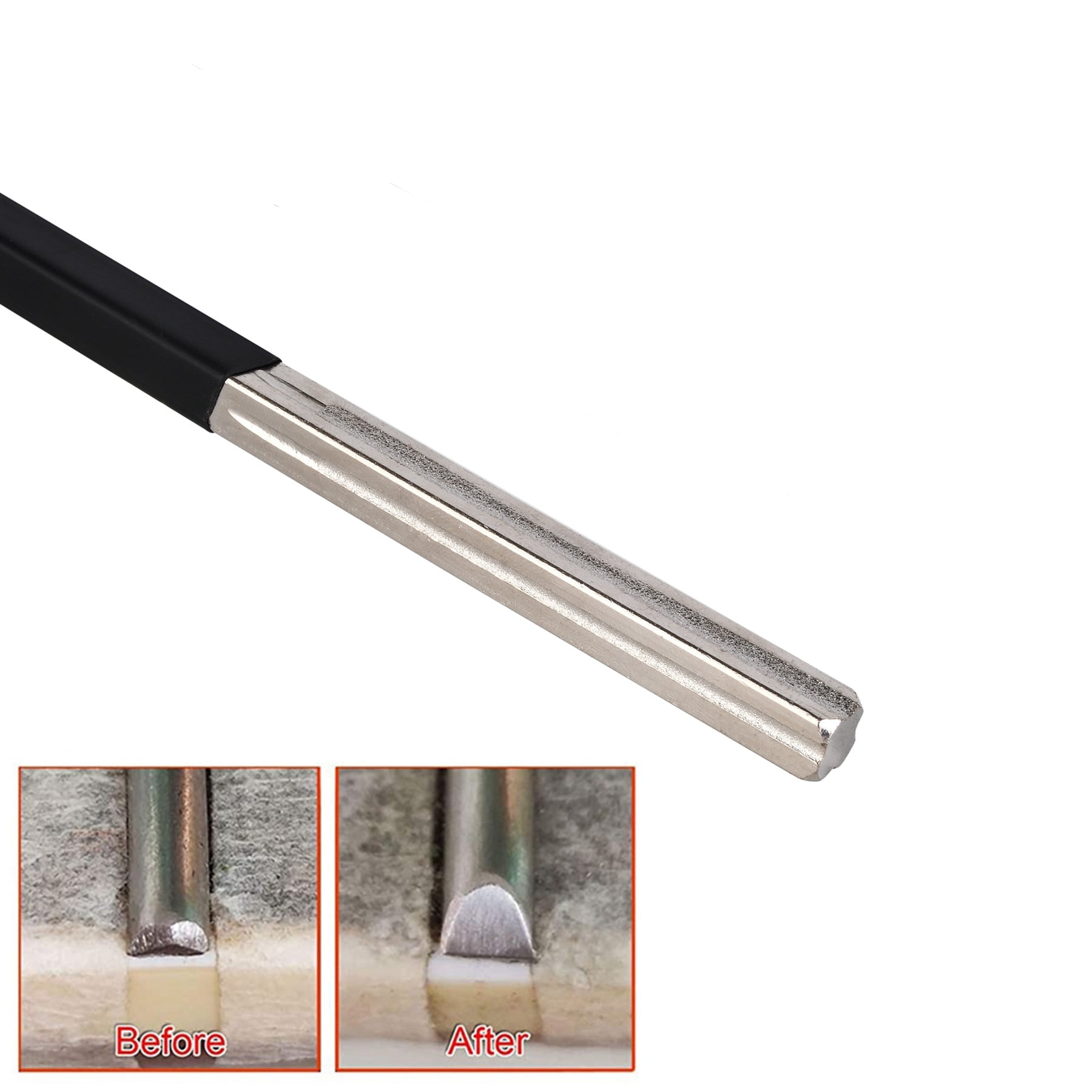 4 Slot Carbon Steel+Diamond Grits Edges Guitar Fret Crowning File Dressing 2 Protection Sheet Luthier Tools