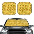 thumbnail image 2 of Sikiie Fast Food 1 Print Foldable Car Windshield Sun Visor, Car Window Sunshade Suitable for Sedan, SUV and Truck Car Accessories-Small, 2 of 6