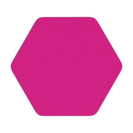 

Matuu Darkmagenta for Cup Coasters Set of 6 Leather Coasters Desk Coasters for Office Measures 4” x 4” Hexagon