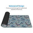 thumbnail image 4 of Pofeuu Underwater Animals and Flowers Print Desk Mat for Keyboard and Mouse，Computer Desk Matt for Desktop，Large Mouse Pad for Desk，Desk Pads on Top of Desks 12x31.5in, 4 of 8
