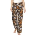 thumbnail image 2 of Lsque Cute Lion Tiger Print Women's Pajama Pants, Lounge Pant - Comfortable Home Wear,Elastic Waistband, Stylish Design-XX-Large, 2 of 9