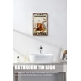 thumbnail image 4 of Golden Retriever Dog Bathroom Tin Sign Roll Paper No Job is Finished Retro Sign Toilet Wall Art Shabby Chic Aluminum Sign Home Gift Wall Decor 5.5x8 Inch, 4 of 8