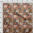 thumbnail image 3 of oneOone Rayon Brown Fabric Kids Animal Sewing Fabric By The Yard Printed Diy Clothing Sewing Supplies 56 Inch Wide, 3 of 4