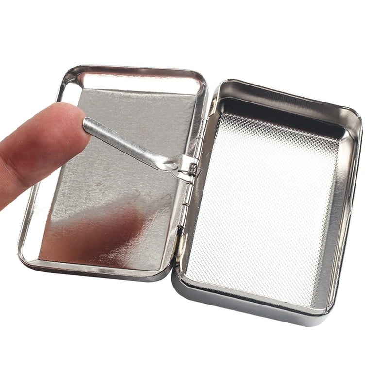 ZUARFY Cigarette Case Stainless Steel Vintage Cigarette Cases for Men  Adults Use Tobacco Storage Container Retro Jewelry Box 