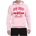 thumbnail image 2 of Wild Bobby City of New Jersey Hockey Fantasy Fan Sports Unisex Hoodie Sweatshirt, Light Pink, 3X-Large, 2 of 5
