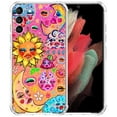 thumbnail image 1 of Magic Flower Face Case for Samsung Galaxy S21,Aesthetic Art Design Pattern Soft TPU Bumper Case Cover, 1 of 5